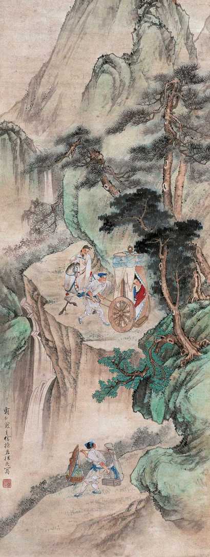 徐操 人物故事 立轴